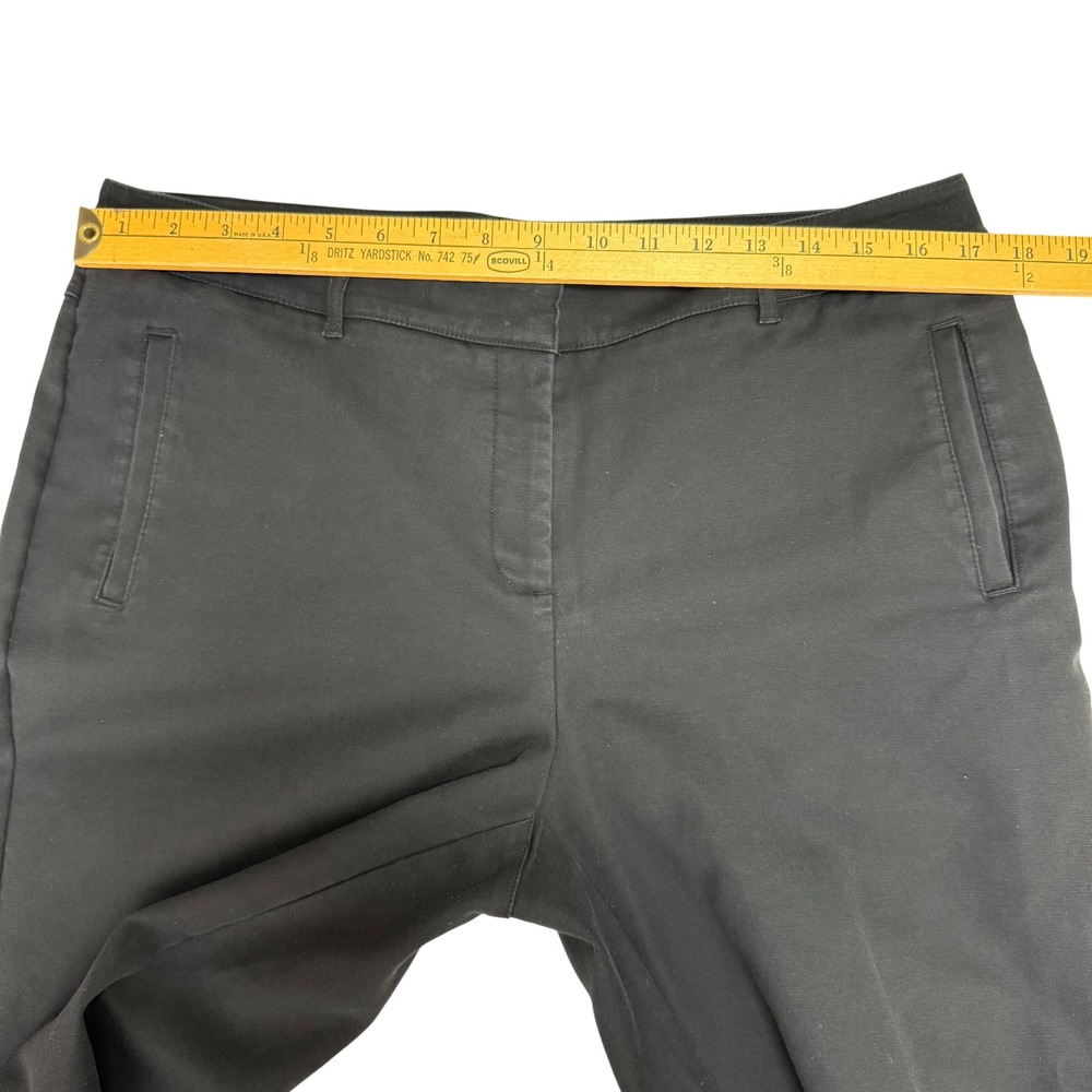 Chico's So Slimming Crop Pants Size 2 Black Stretch Tapered Trousers Office Chic - Picture 6 of 7